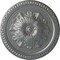 Ekena Millwork Richmond Ceiling Medallion (Fits Canopies up to 2 5/8"), Hand-Painted Platinum, 18"OD x 1 3/8"P CM18RIPLS - alternate 1